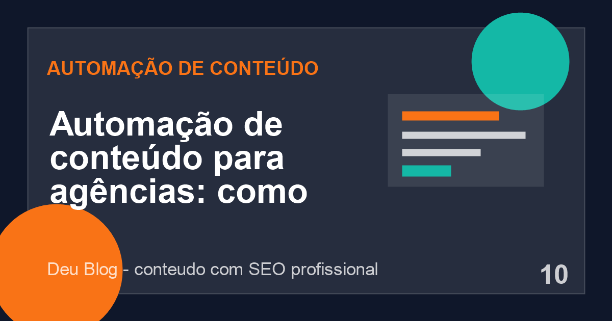 Fluxo de automação de conteúdo para agência com briefing, IA, revisão e publicação